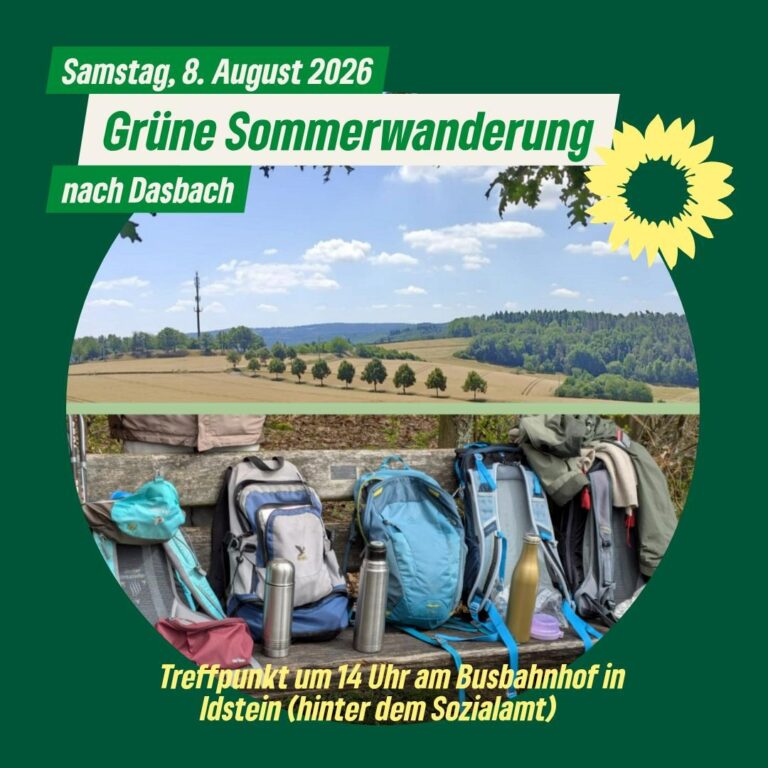 Einladung zur „Grünen Sommerwanderung“