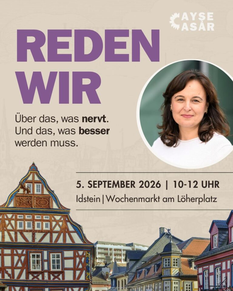 Reden wir – mit Ayşe Asar, MdB